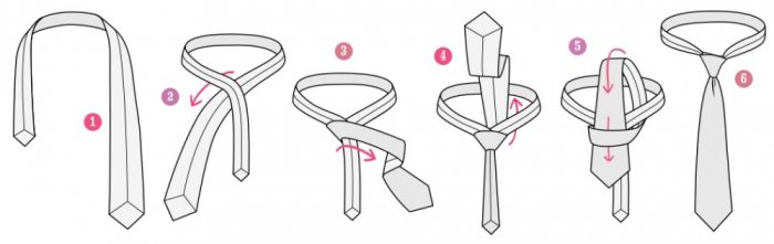 Nudo de corbata sencillo