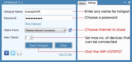 mHotspot: Programa para convertir tu laptop en un router WiFi