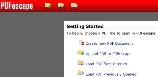PDFEscape editar archivos pdf