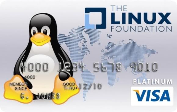 La tarjeta de crédito de la Fundación de Linux