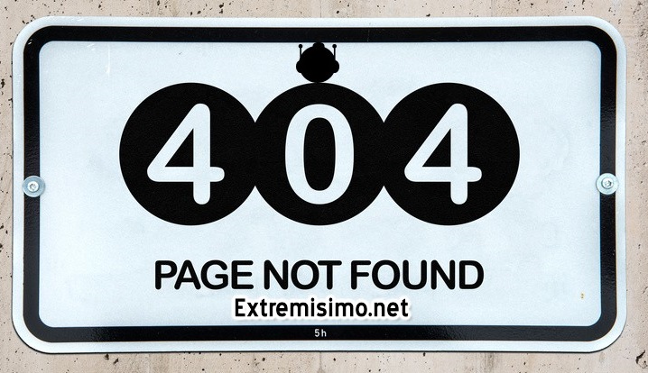 página error 404