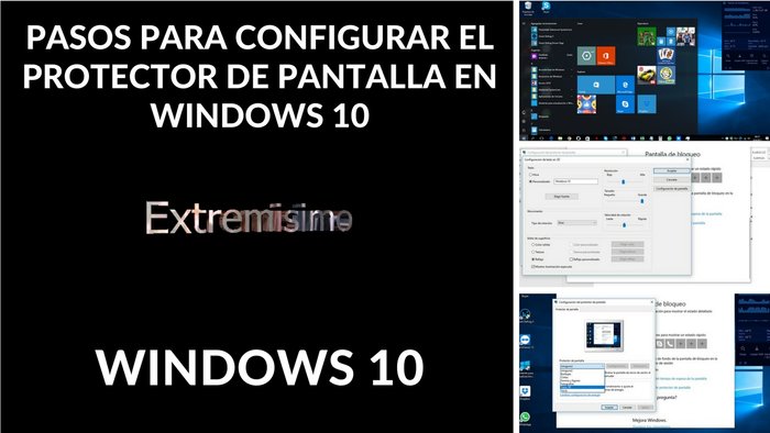 Pasos para configurar el protector de pantalla en Windows 10