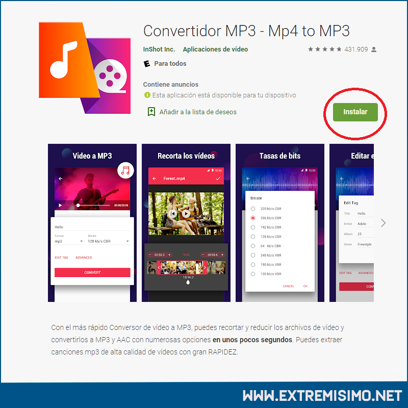 Convertir un Video en MP3